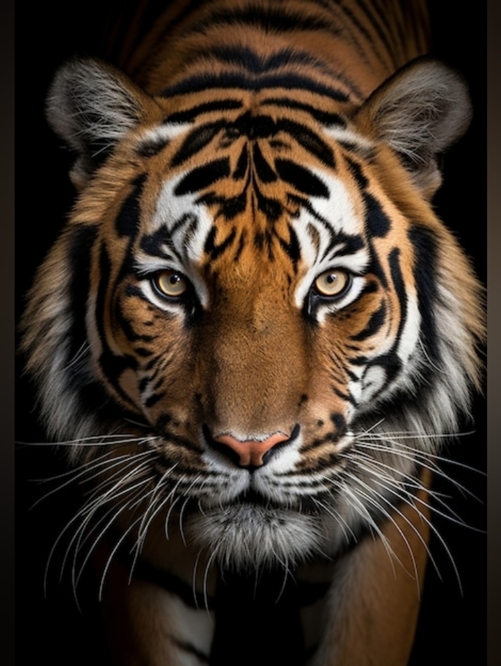 Custom Fridge Magnet Tiger Portrait